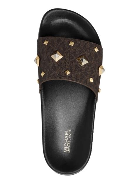 Michael Kors Women's Gilmore Studded Slide Sandals 